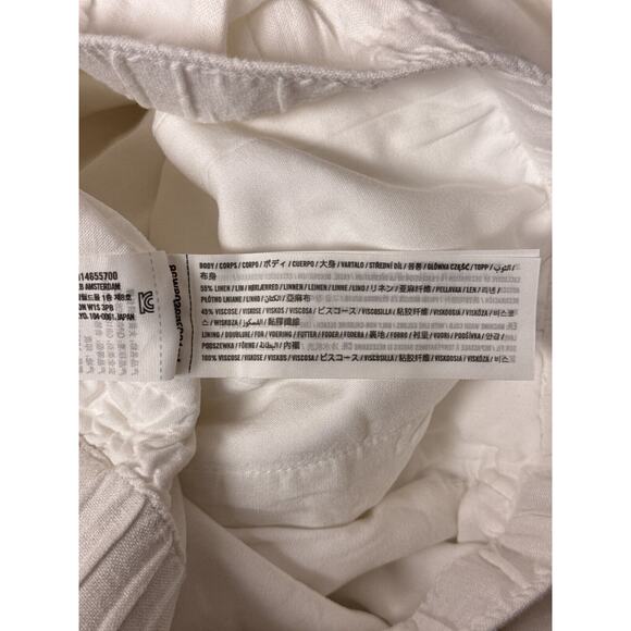 New Abercrombie & Fitch Pants XXL Short Womens Ultra High Wide Leg Linen Trouser - Picture 7 of 7